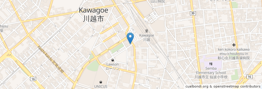 Mapa de ubicacion de Steak "Bandai" en Japan, Saitama Prefecture, Kawagoe.
