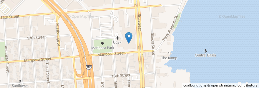 Mapa de ubicacion de UCSF Benioff Children's Hospital San Francisco en États-Unis D'Amérique, Californie, San Francisco, San Francisco.