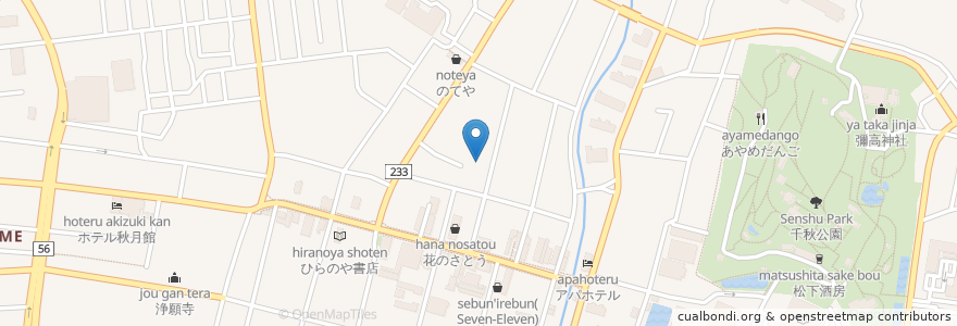 Mapa de ubicacion de いなみ小児科ファミリークリニック en Япония, Акита, 秋田市.