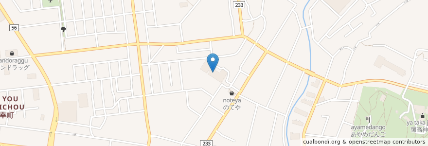 Mapa de ubicacion de 秋田市立保戸野小学校 en Japão, 秋田県, 秋田市.