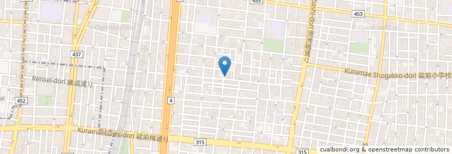 Mapa de ubicacion de 寿司 松山 en 日本, 东京都/東京都, 台東区.