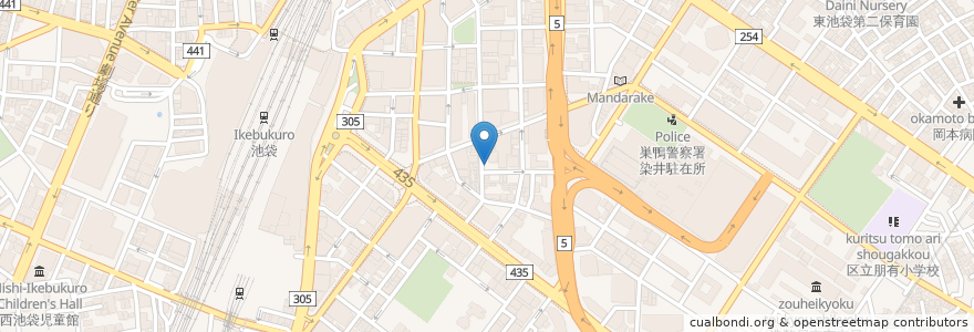 Mapa de ubicacion de 焼肉叙庵 en Japan, Tokio, 豊島区.
