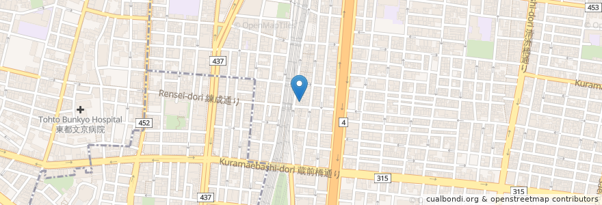 Mapa de ubicacion de 東京上野日本語学院 en Jepun, 東京都, 台東区.