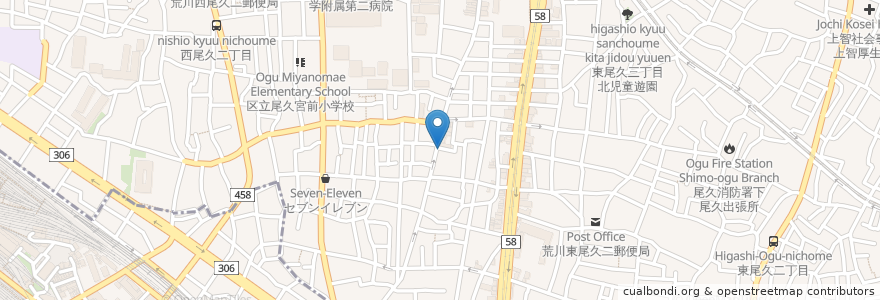 Mapa de ubicacion de 朋来亭 en 일본, 도쿄도.
