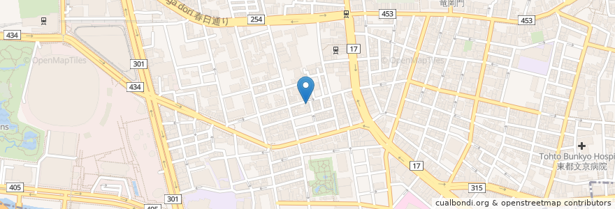 Mapa de ubicacion de くれない en 日本, 东京都/東京都, 文京区.
