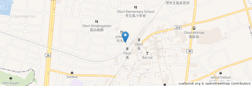 Mapa de ubicacion de 井関クリニック en Япония, Осака, Сакаи, 西区.