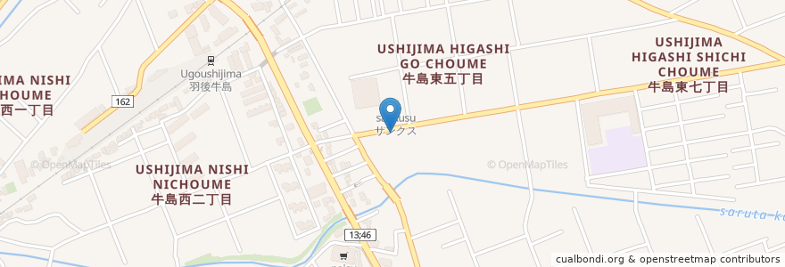 Mapa de ubicacion de 松木歯科クリニック en Japan, Präfektur Akita, 秋田市.