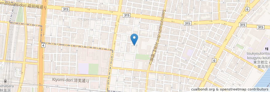 Mapa de ubicacion de とりごえケアサービス en Japonya, 東京都, 台東区.