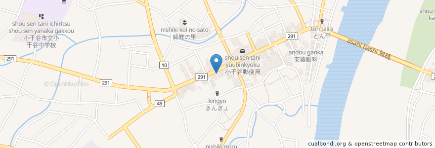 Mapa de ubicacion de 中村医院 en Япония, Ниигата, 小千谷市.