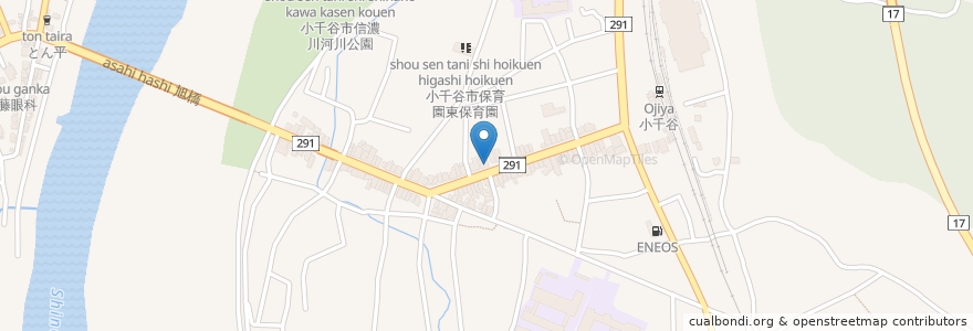 Mapa de ubicacion de 小船井歯科医院 en Jepun, 新潟県, 小千谷市.