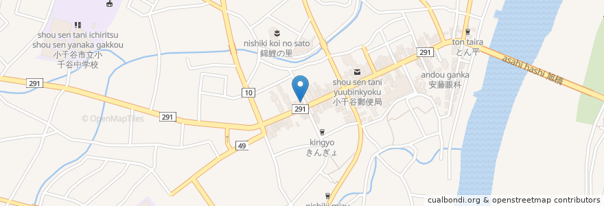 Mapa de ubicacion de Ryu en Japonya, 新潟県, 小千谷市.