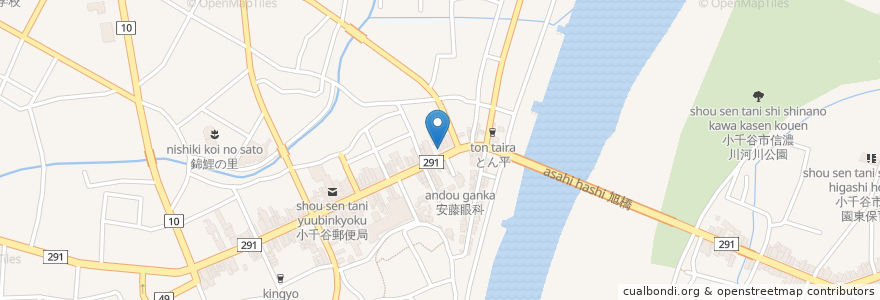 Mapa de ubicacion de 山尾寿司 en اليابان, 新潟県, 小千谷市.