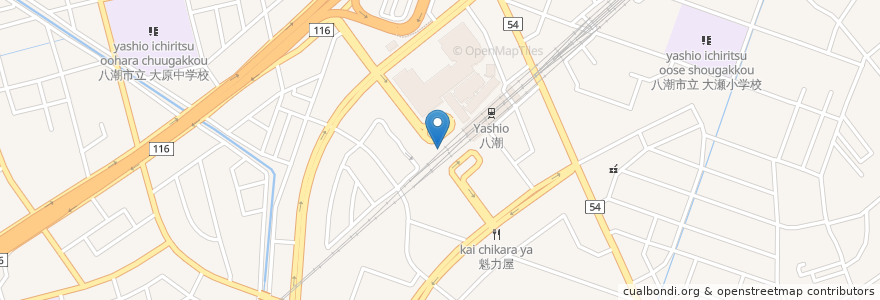 Mapa de ubicacion de 草加警察署 八潮駅前交番 en Japan, 埼玉県, 八潮市.
