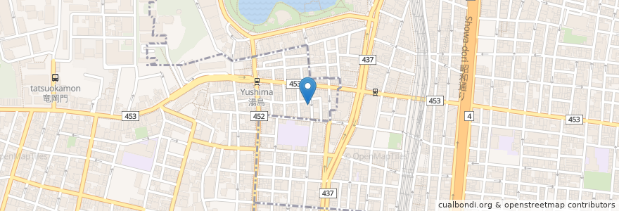 Mapa de ubicacion de パブ 絆 en 日本, 東京都, 台東区.