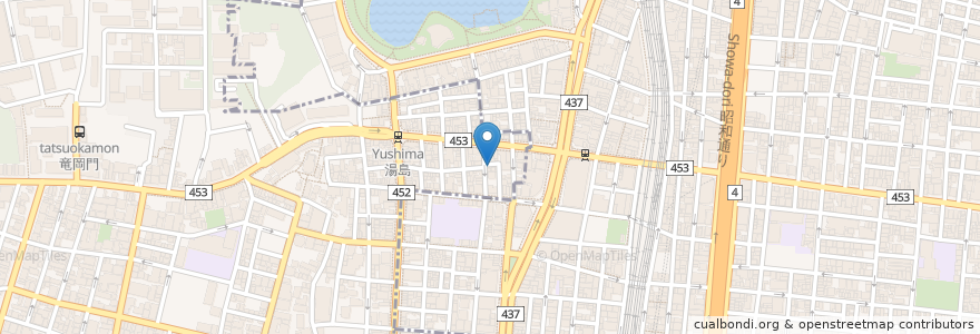 Mapa de ubicacion de ラウンジ群 en 日本, 東京都, 台東区.