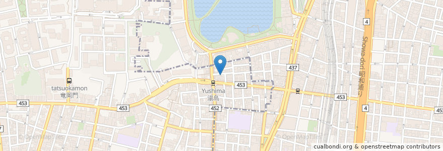 Mapa de ubicacion de ボンビバーン en Japan, Tokio, 台東区.