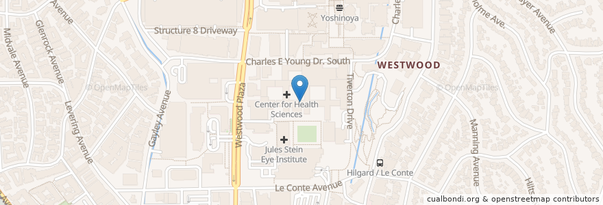 Mapa de ubicacion de Cafe Med en Amerika Syarikat, California, Los Angeles County, Los Angeles.