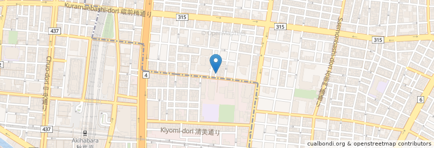 Mapa de ubicacion de アイン薬局 en 일본, 도쿄도.
