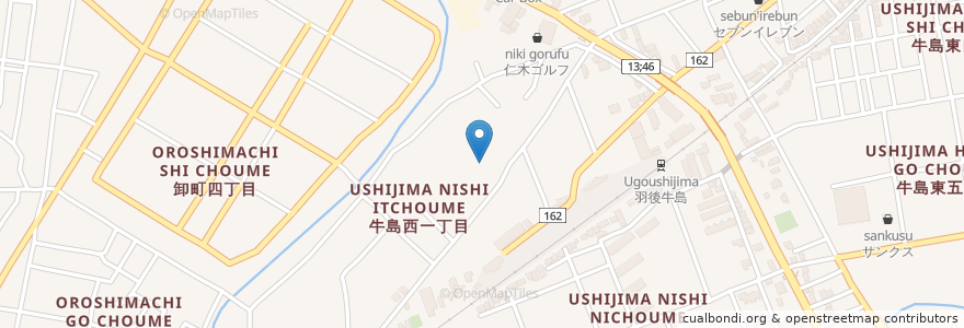 Mapa de ubicacion de 秋田回生会病院 en Japan, Präfektur Akita, 秋田市.