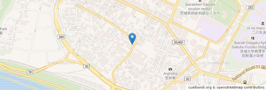 Mapa de ubicacion de みと地域ＩＴセンター en 日本, 茨城県, 水戸市.