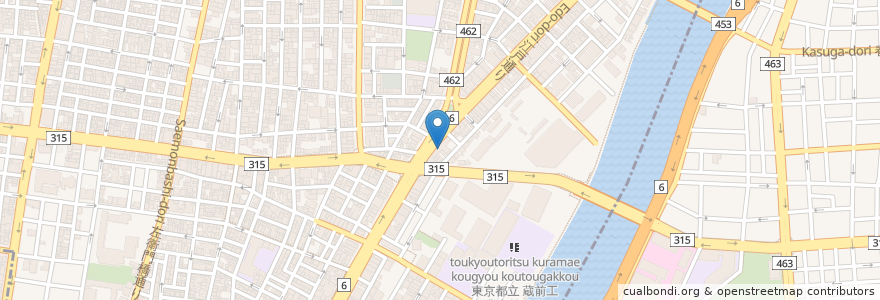 Mapa de ubicacion de セリオ歯科医院 en اليابان, 東京都, 台東区.