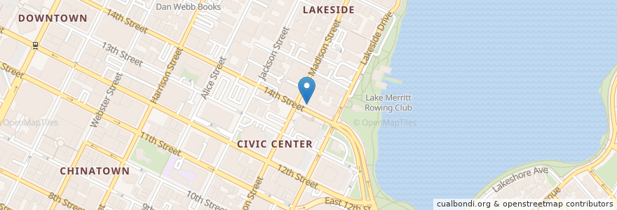 Mapa de ubicacion de Panda Kitchen en Amerika Birleşik Devletleri, Kaliforniya, Alameda İlçesi, Oakland.
