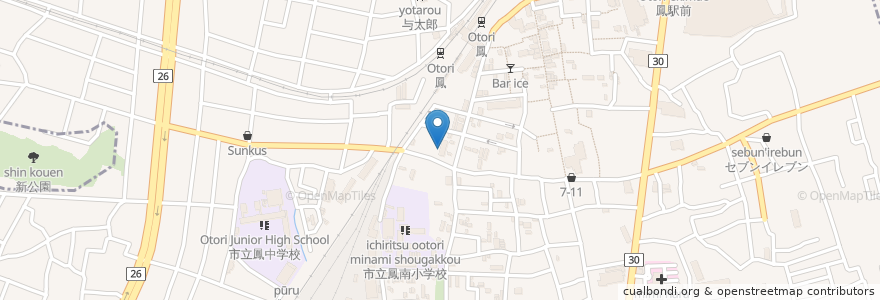 Mapa de ubicacion de かとう鳳クリニック en Japonya, 大阪府, 堺市, 西区.