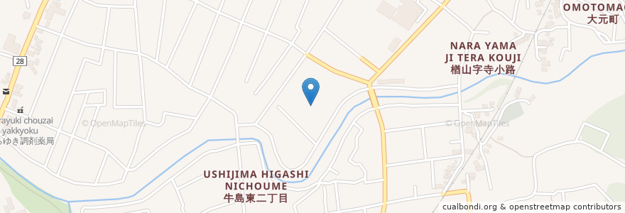 Mapa de ubicacion de 東舘神社 en Япония, Акита, 秋田市.
