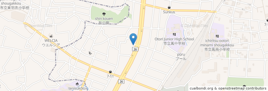 Mapa de ubicacion de ブーブル en Япония, Осака, Сакаи, 西区.