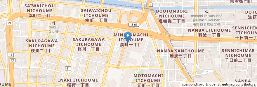Mapa de ubicacion de 湊町(OCAT)バスターミナル en Japan, 大阪府, Osaka.