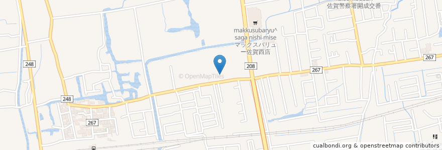 Mapa de ubicacion de 若楠自動車学校 en 日本, 佐賀県, 佐賀市.