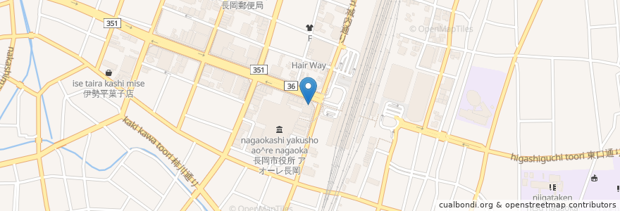Mapa de ubicacion de いさり火 en Япония, Ниигата, 長岡市.