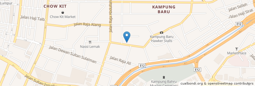 Mapa de ubicacion de Nasi Lemak Antarabangsa en Malaysia, Selangor, Kuala Lumpur.