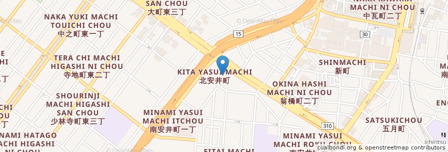 Mapa de ubicacion de オモニ en Япония, Осака, Сакаи, 堺区.