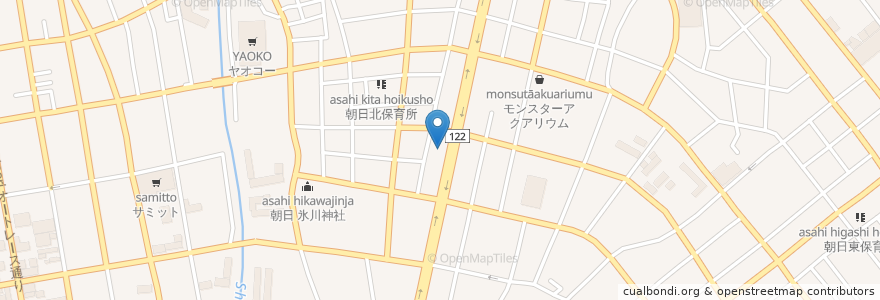Mapa de ubicacion de 麺屋 田所商店 en 日本, 埼玉县, 川口市.