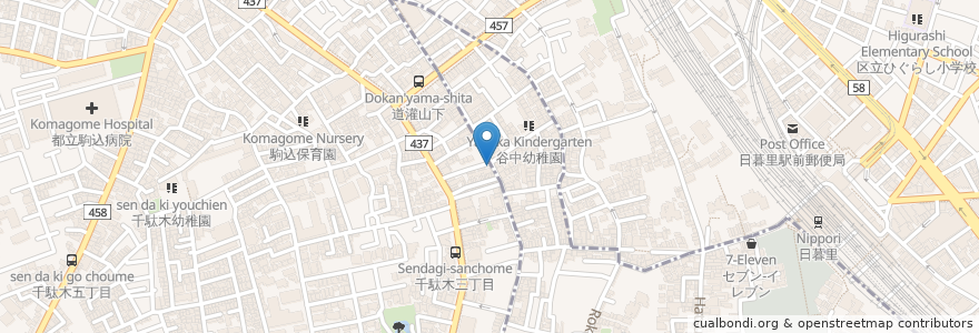 Mapa de ubicacion de PIT IN 100 en Jepun, 東京都, 文京区, 台東区.