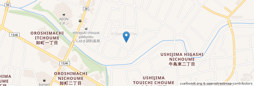 Mapa de ubicacion de 玄妙寺 en 日本, 秋田県, 秋田市.