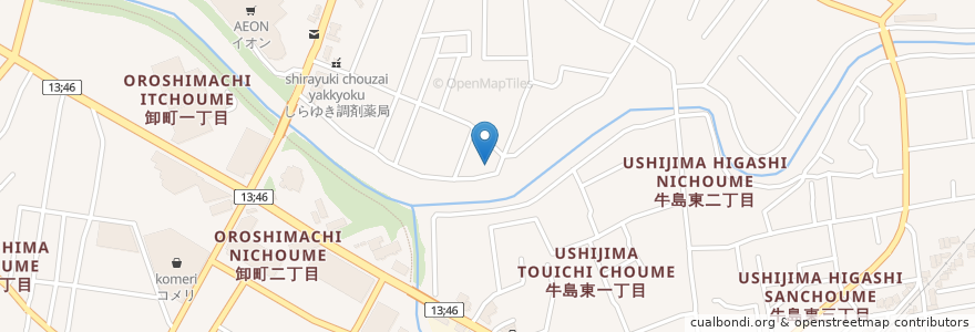 Mapa de ubicacion de ソフィアん家のHawaiian Cafe en Japan, Präfektur Akita, 秋田市.
