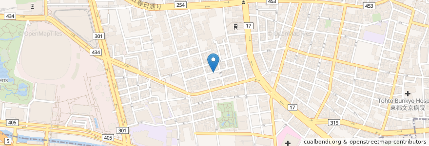Mapa de ubicacion de Bar de Piratas en 日本, 東京都, 文京区.