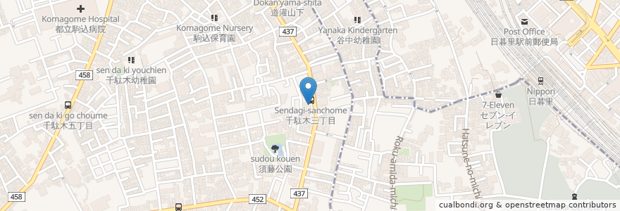 Mapa de ubicacion de やまだ動物病院 en Japón, Tokio, Bunkyo.