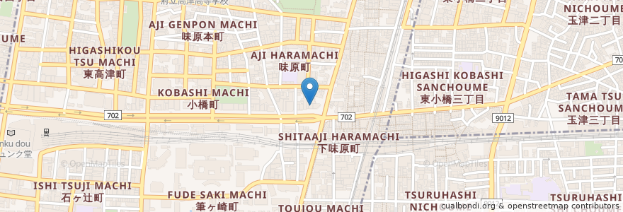 Mapa de ubicacion de つるはしクリニック en 日本, 大阪府, 大阪市, 天王寺区.