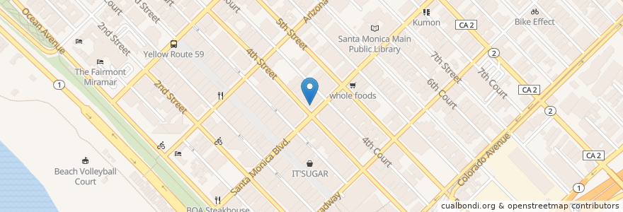 Mapa de ubicacion de Sake House by Hikoni en États-Unis D'Amérique, Californie, Los Angeles County.