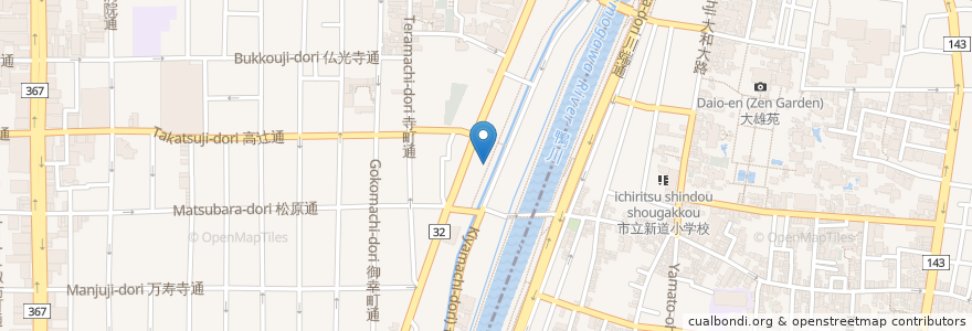 Mapa de ubicacion de Bar EZO en Japan, 京都府, Kioto, 下京区.