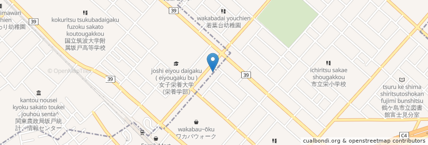 Mapa de ubicacion de かなざわクリニック en 일본, 사이타마현, 鶴ヶ島市.