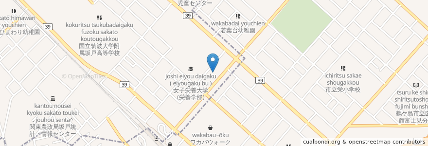 Mapa de ubicacion de 隠れ庵忍者 en 日本, 埼玉县, 鶴ヶ島市.