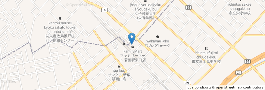 Mapa de ubicacion de ぎょうざの満州 en Japan, Präfektur Saitama, 鶴ヶ島市.