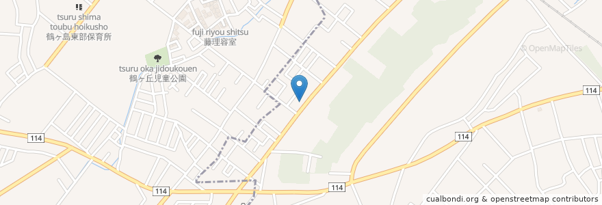 Mapa de ubicacion de ブッチャーランド en Japan, Präfektur Saitama, 鶴ヶ島市.