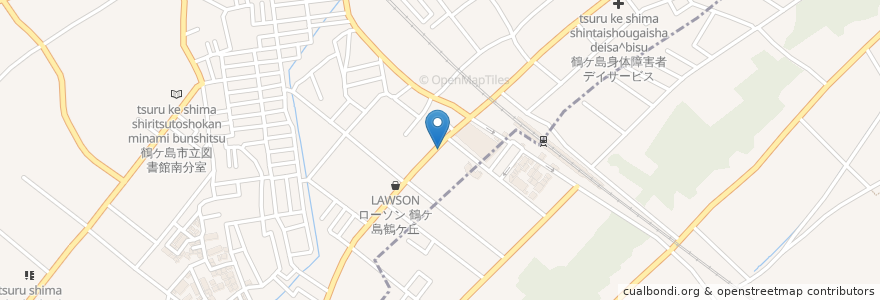 Mapa de ubicacion de やきとりいち en Japan, Präfektur Saitama, 鶴ヶ島市.