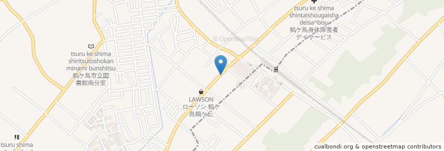 Mapa de ubicacion de まぜ麺タンタン en Jepun, 埼玉県, 鶴ヶ島市.