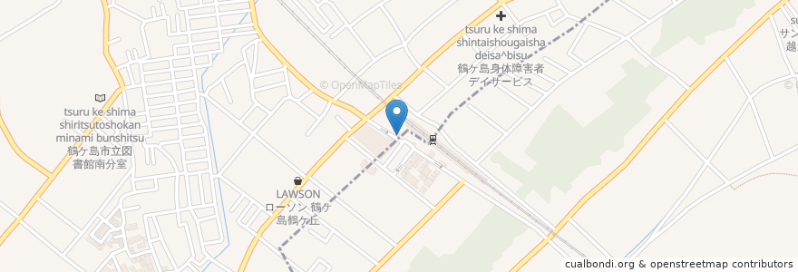 Mapa de ubicacion de とりとん en Japan, 埼玉県, 鶴ヶ島市, 川越市.